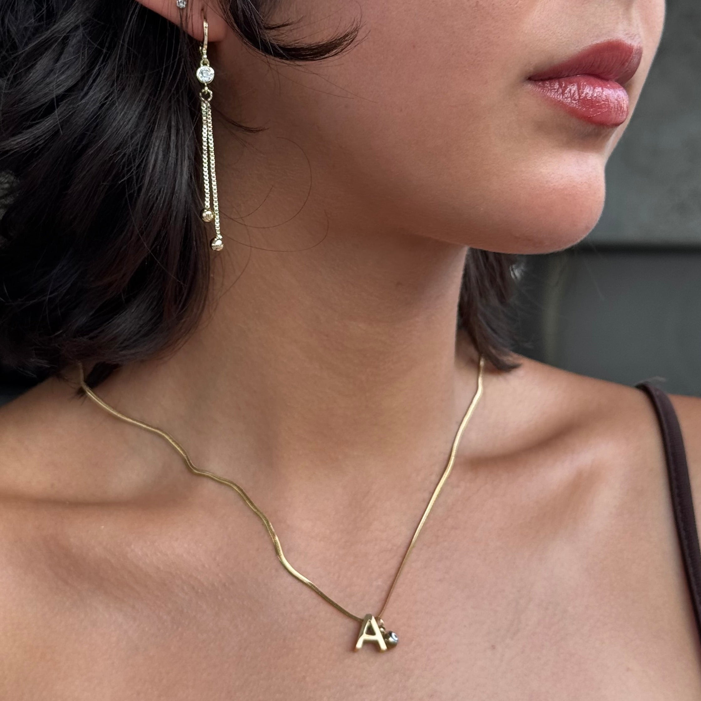 Collar Inicial + Ojo Turco