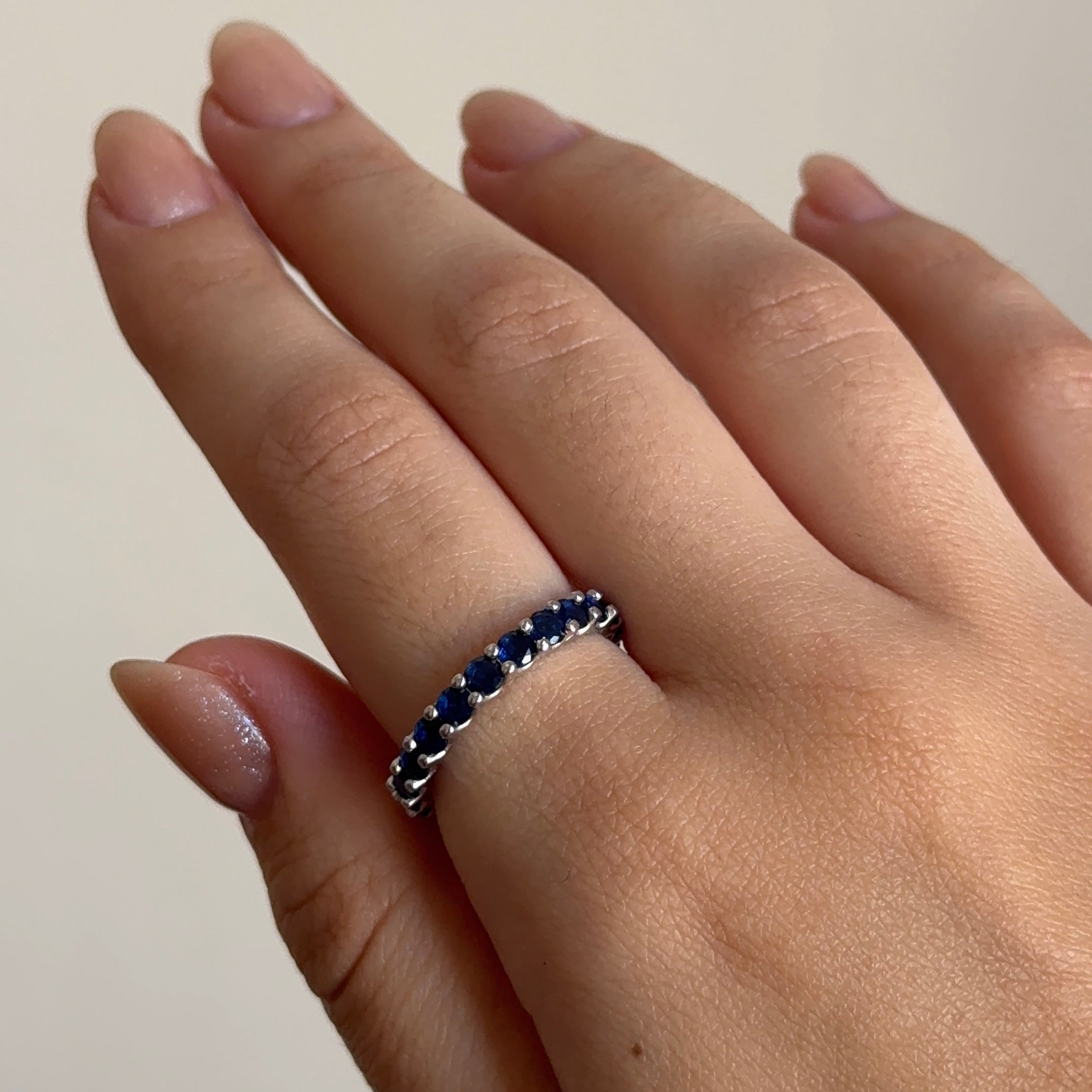 Anillo Zafiro Eternity