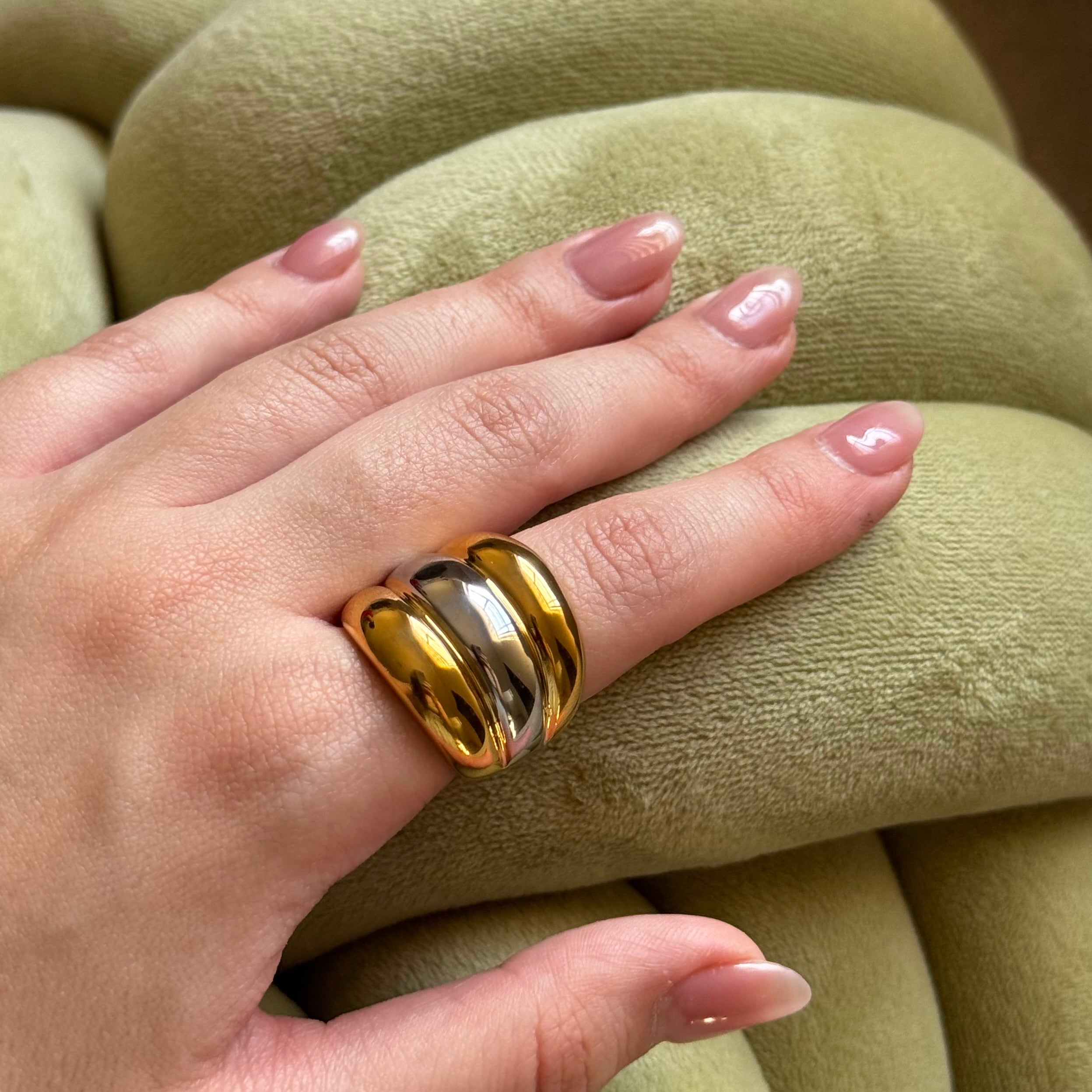 Anillo Bubble Bicolor