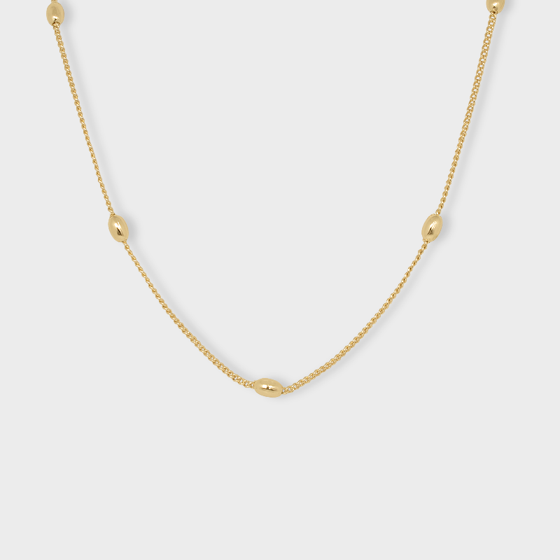 Collar Bolitas Ovaladas