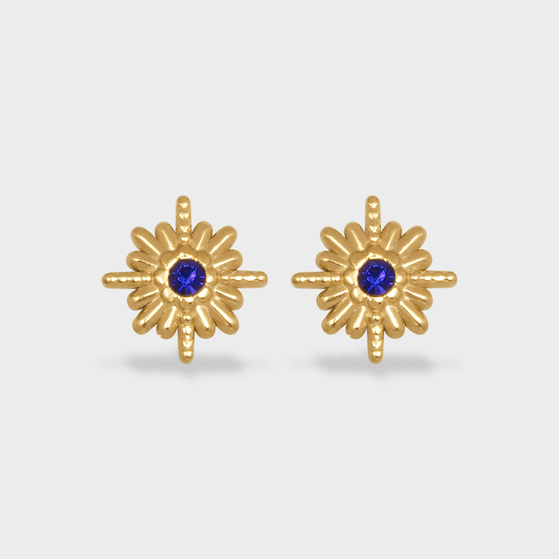 Aretes Destello Azul
