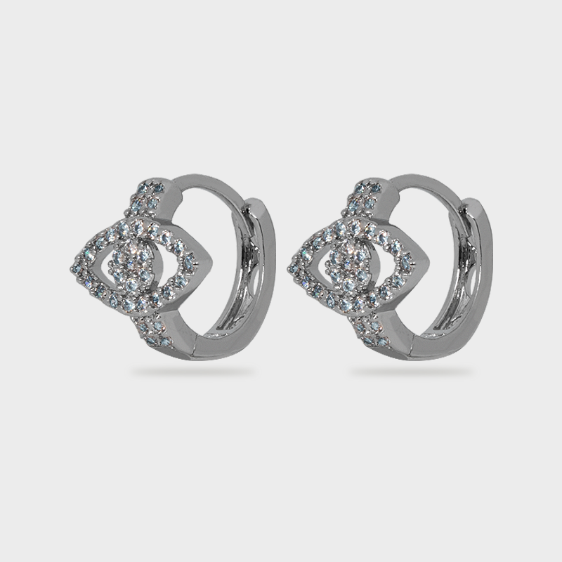 Arete tipo Huggies de Ojo Turco de Copper (TF7C557)