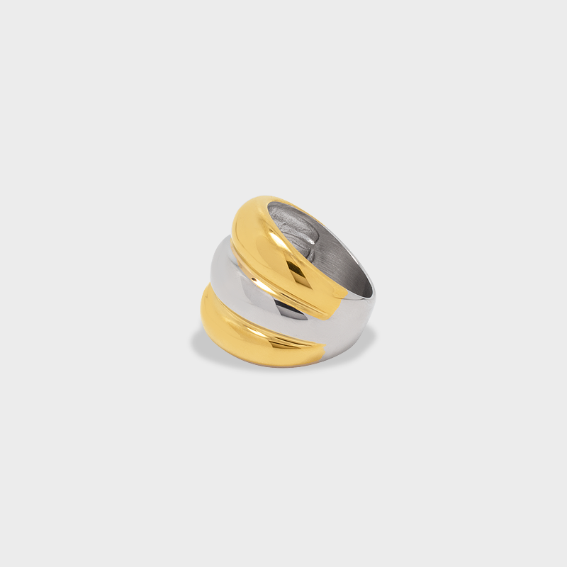 Anillo Bubble Bicolor