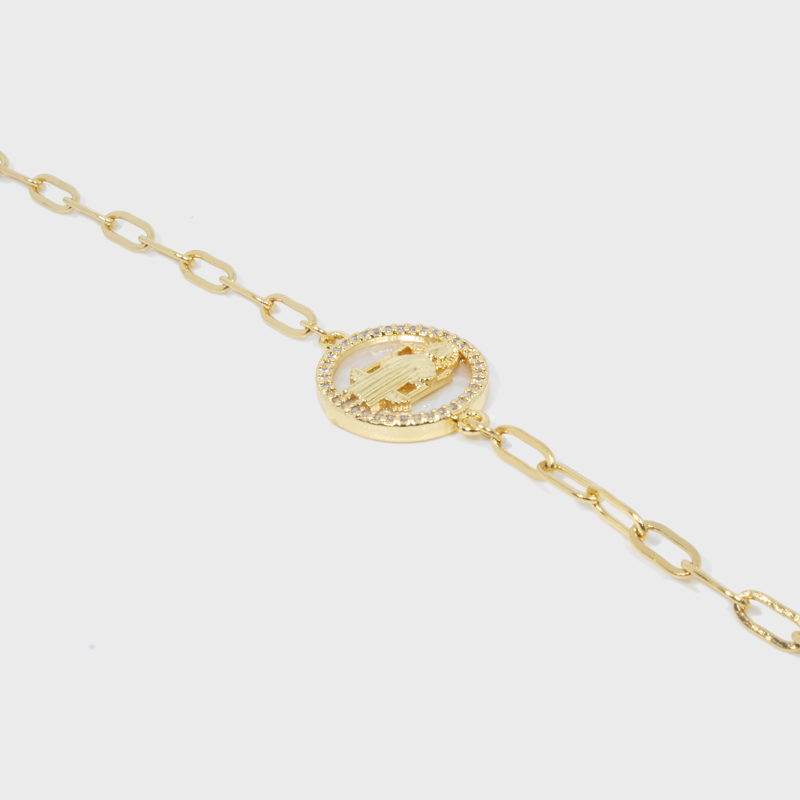 Pulsera de San Benito con Nácar de Copper (TB5C012)
