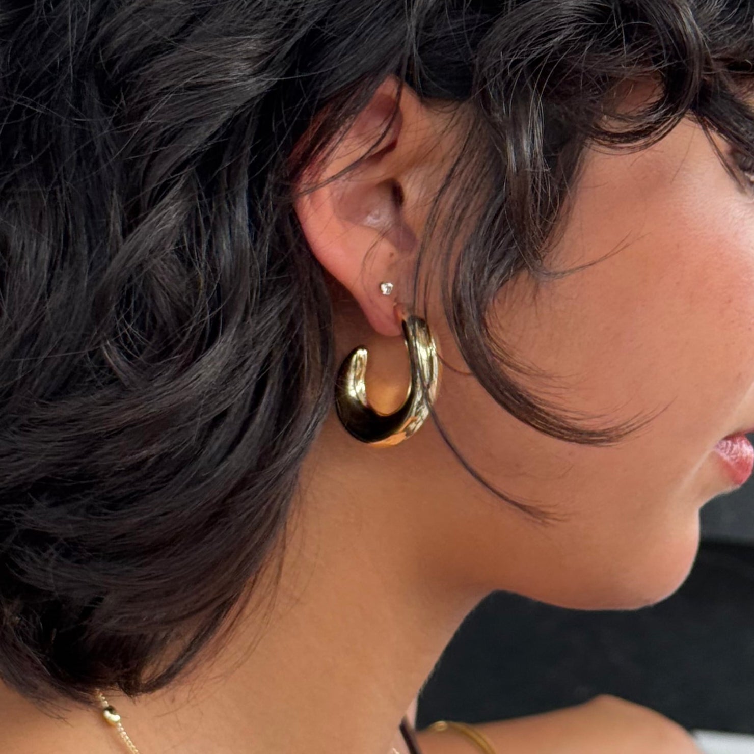 Arracadas Bold Curve