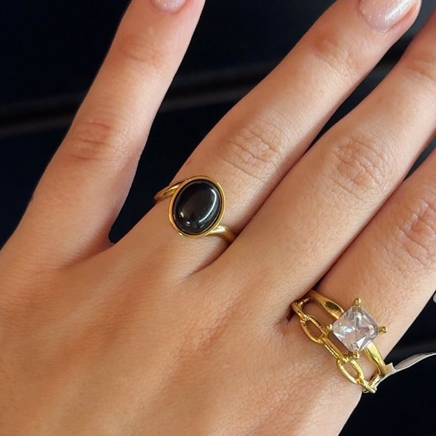 Anillo Obsidiana