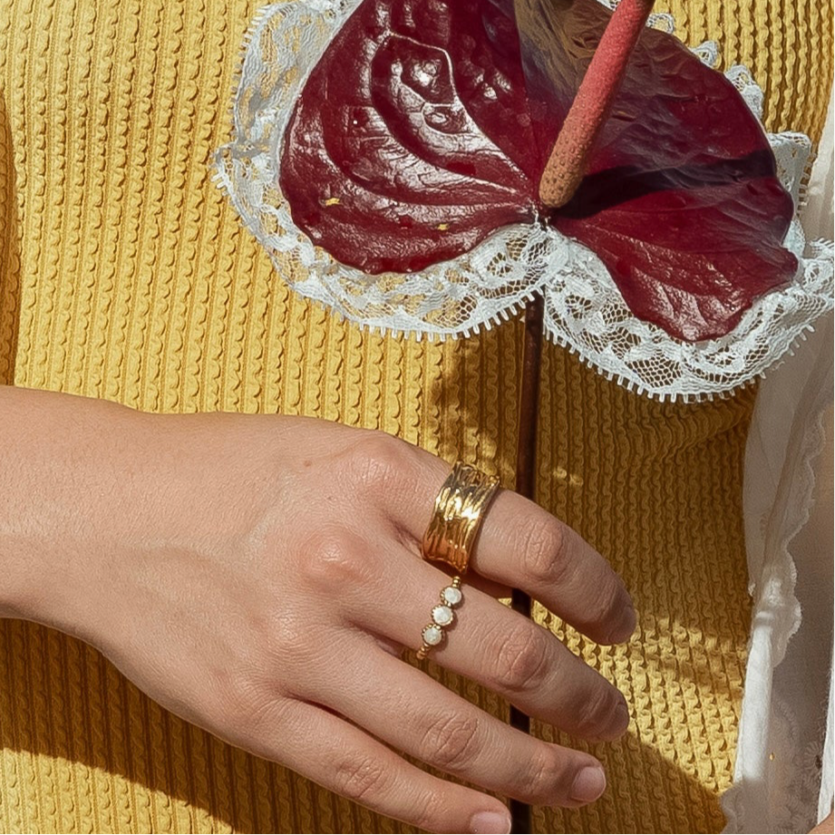 Anillo Tria Blanco