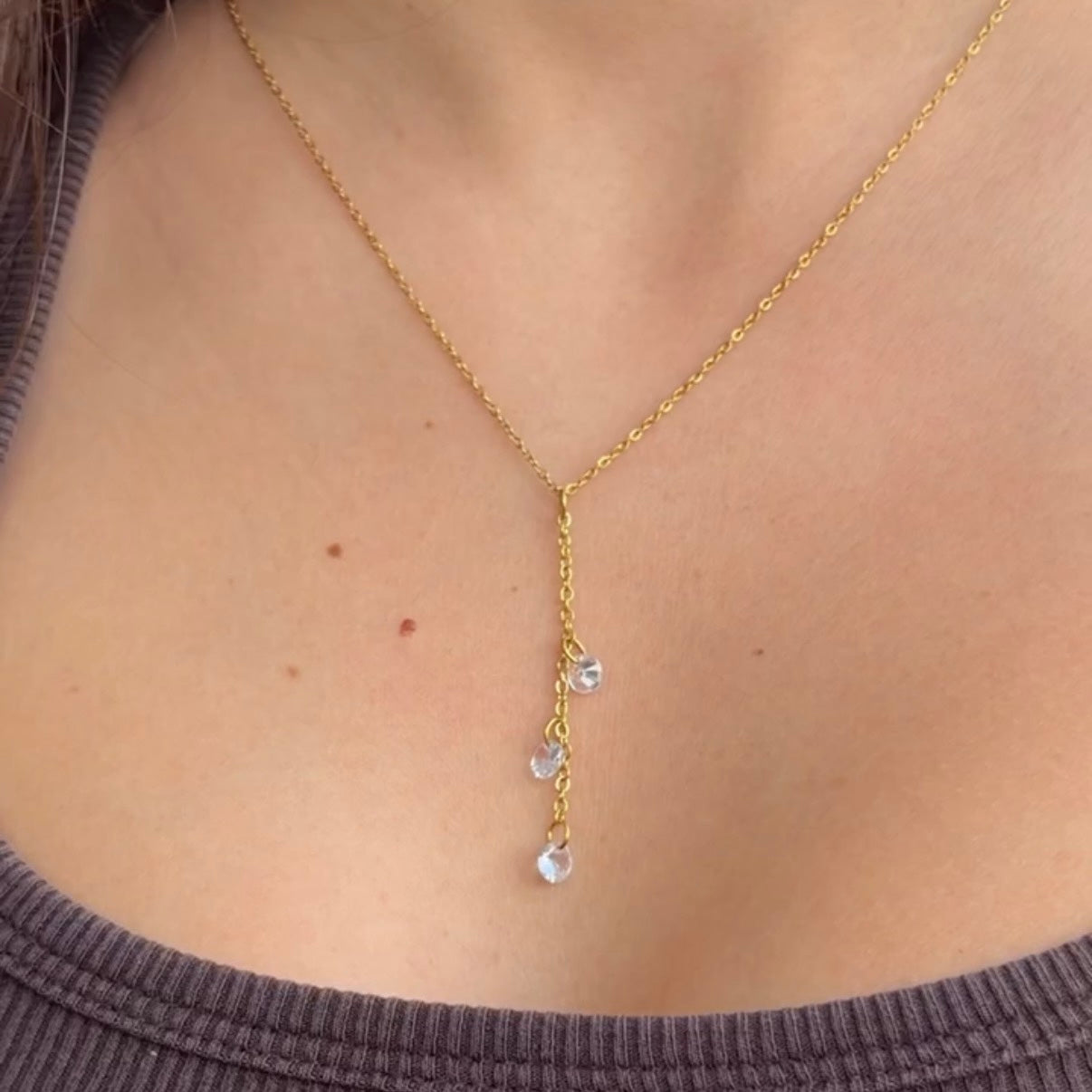 Collar Lariat Cristal