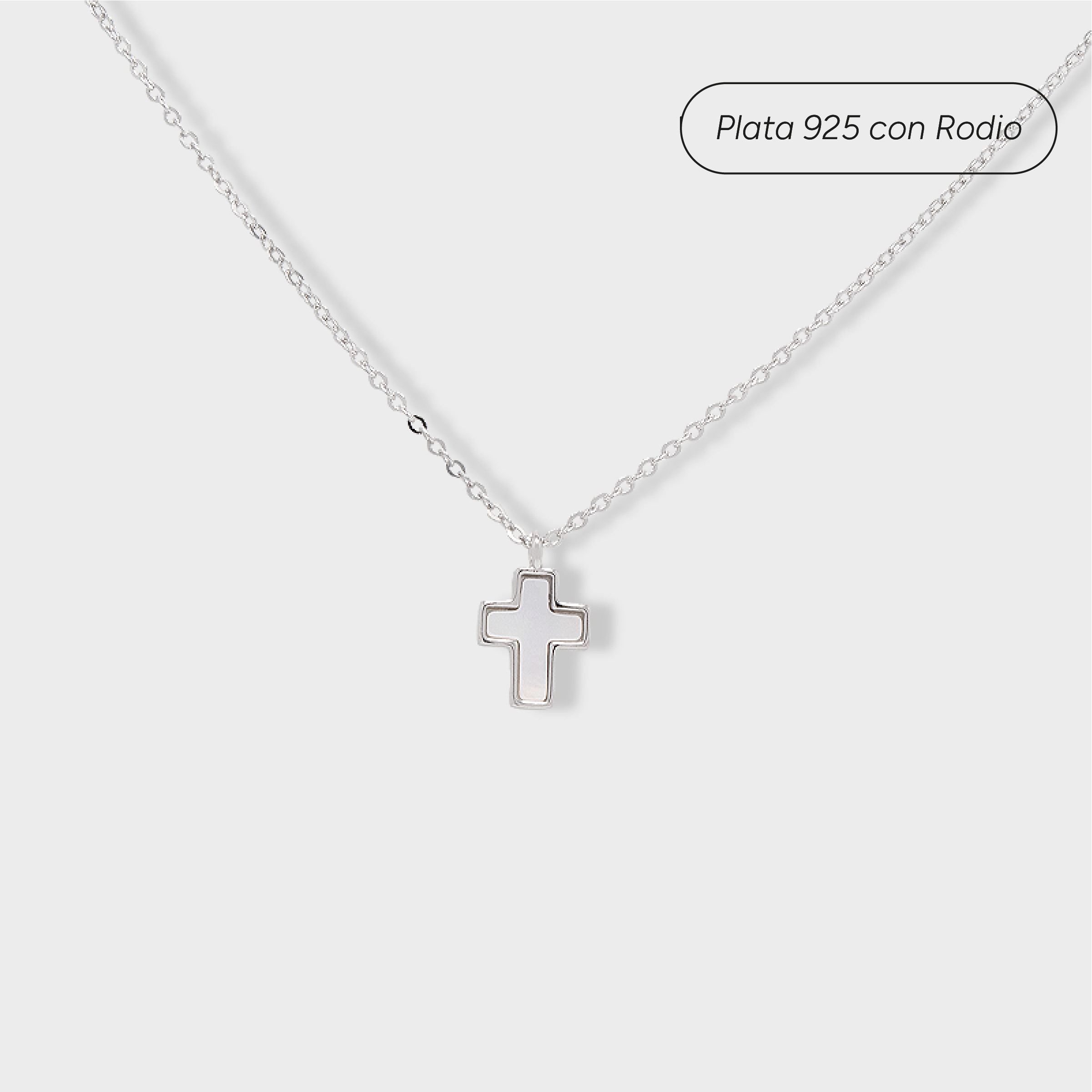 Collar Cruz Nácar