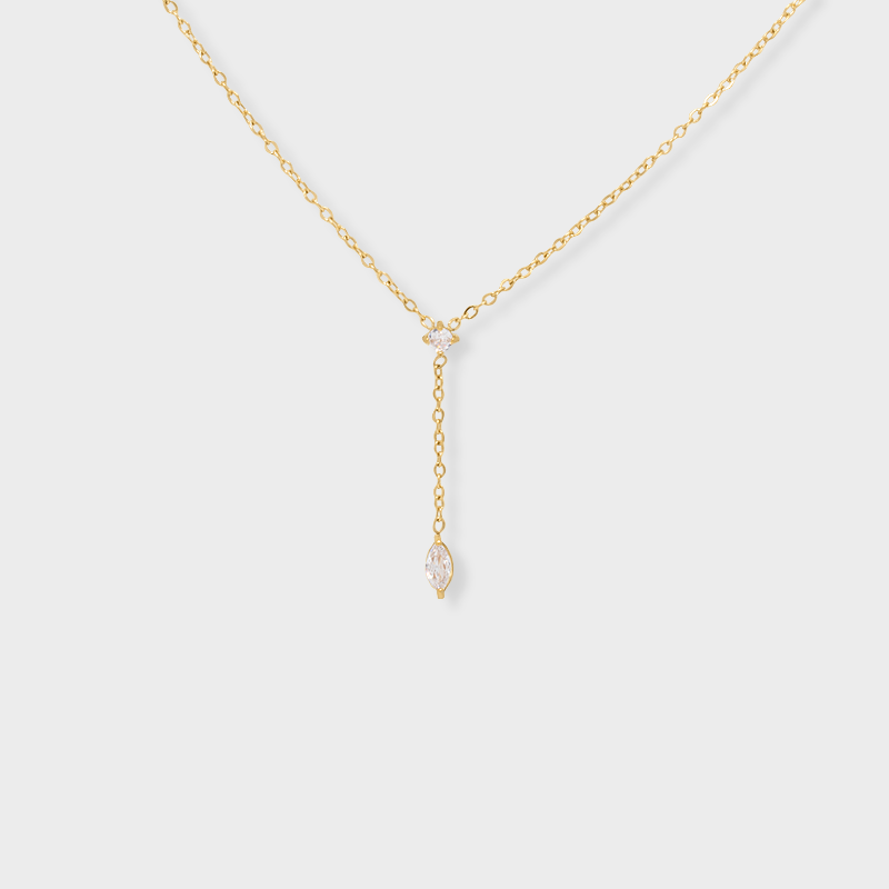 Cadena Lariat Celeste