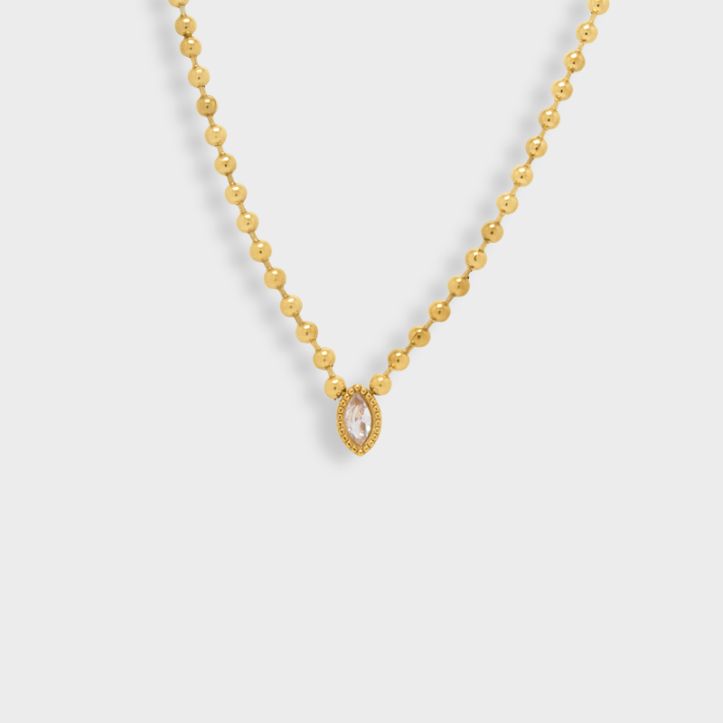 Collar Marquise Bolitas