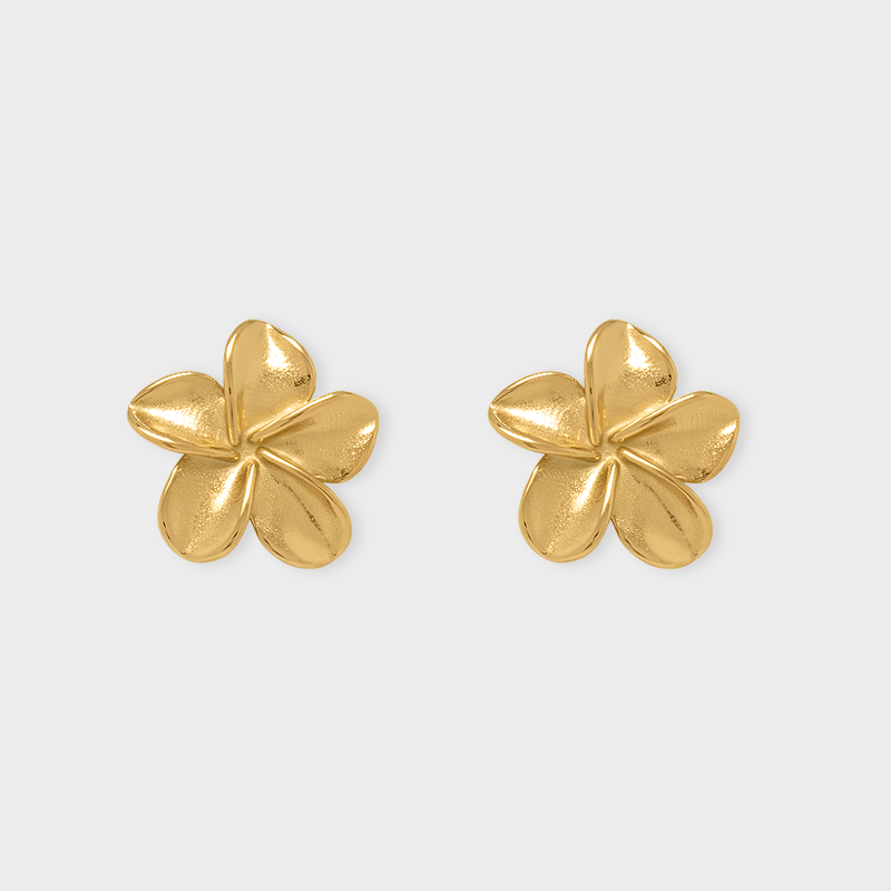 Aretes Plumeria