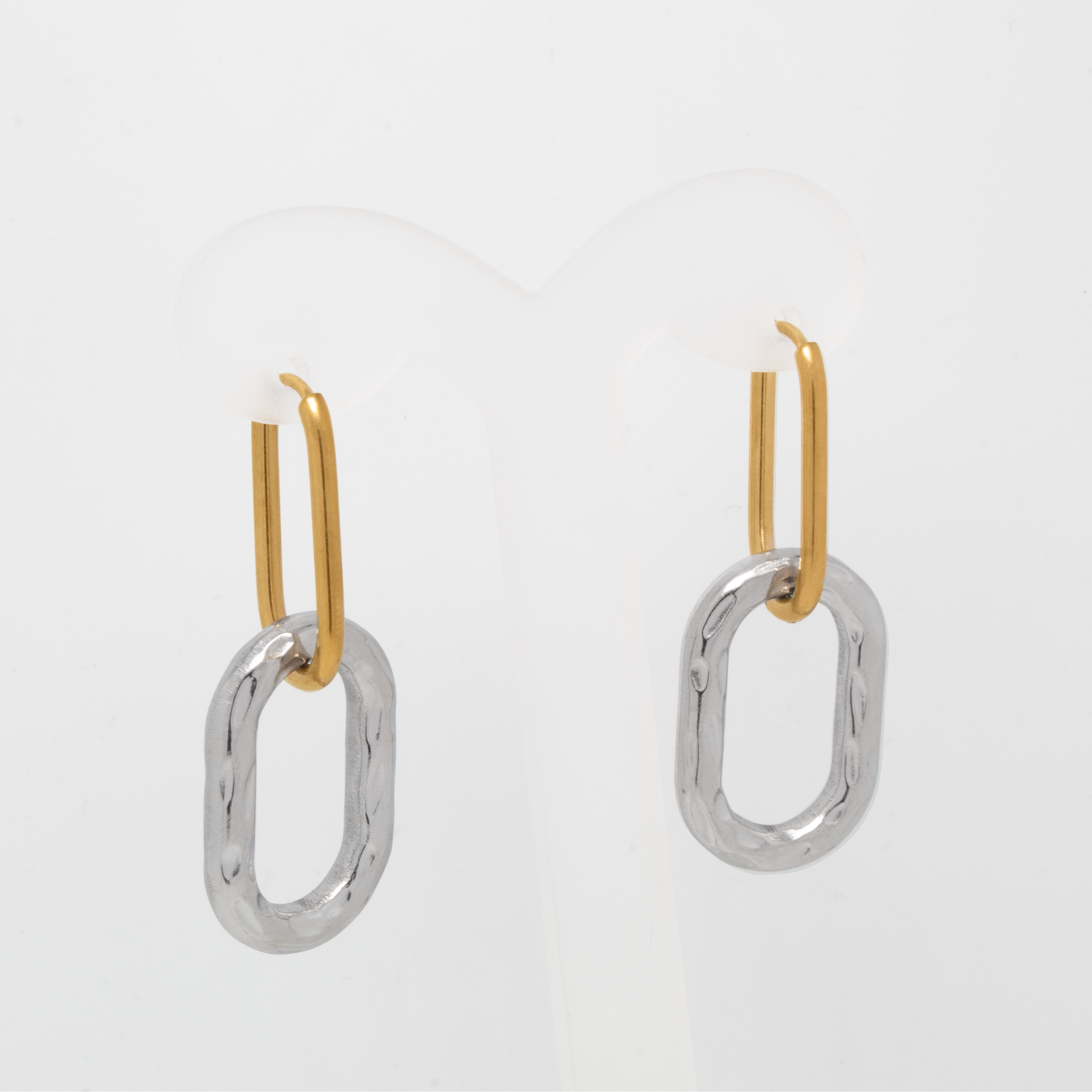 Aretes Enlace Bicolor