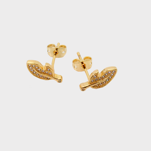 Arete de Copper para Dama tipo Broquel (7C007)
